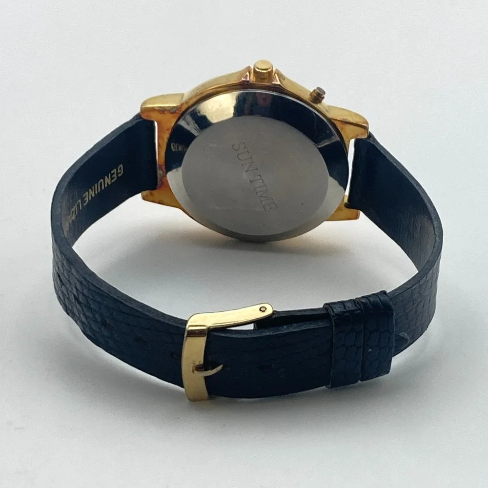 University of Michigan Wolverines Men's Watch 34mm Sun Time NO MUSIC New Battery